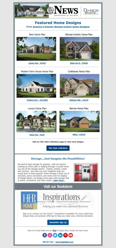 Newsletters for Home Buyers & Home Builders | Design Basics